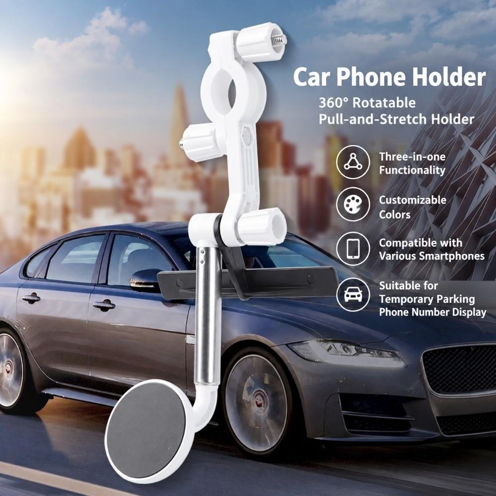 Magnetic Mount Rearview Mirror Phone Holder Multifunction Cell Phone Bracket Car Phone Mount Car