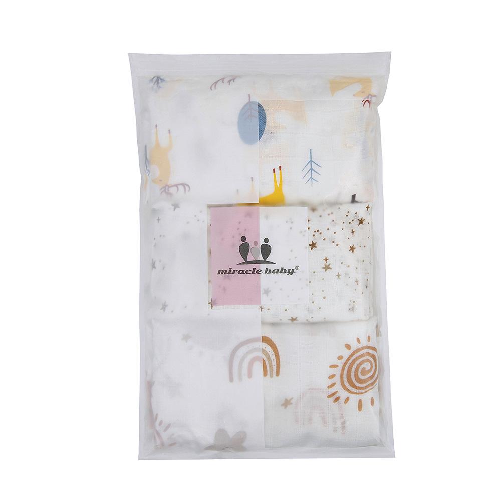 3 PCs Bamboo Cotton Gauze Diapers Newborn Baby Washable Baby Diaper Cloth Comfortable Breathable Absorbent Soft Summer