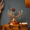 Vintage Decor Orrery Art Masterpiece Antique Decor, A Luxury and Unique Artwork One of a Kind Gift for Husband, with 7 Celestial Bodies