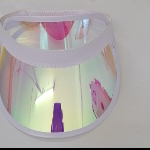 Sports  Adult Uv Protective Plastic High Quality Sun Visors Transparent Protect Pvc Beach Sun Visor Cap Hat for Women