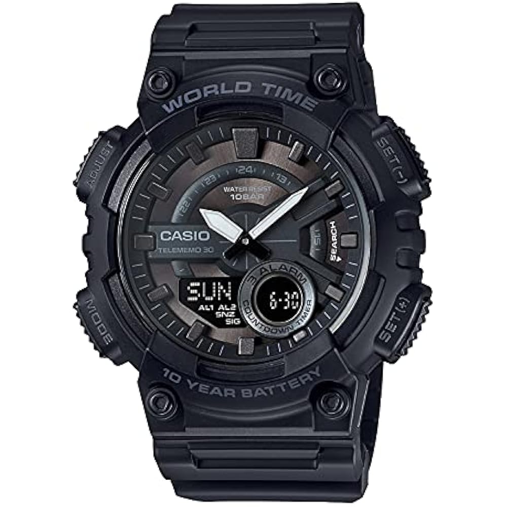 Casio ] Wristwatch Casio Collection [Genuine Japan] AEQ-110W-1BJH Men's Black
