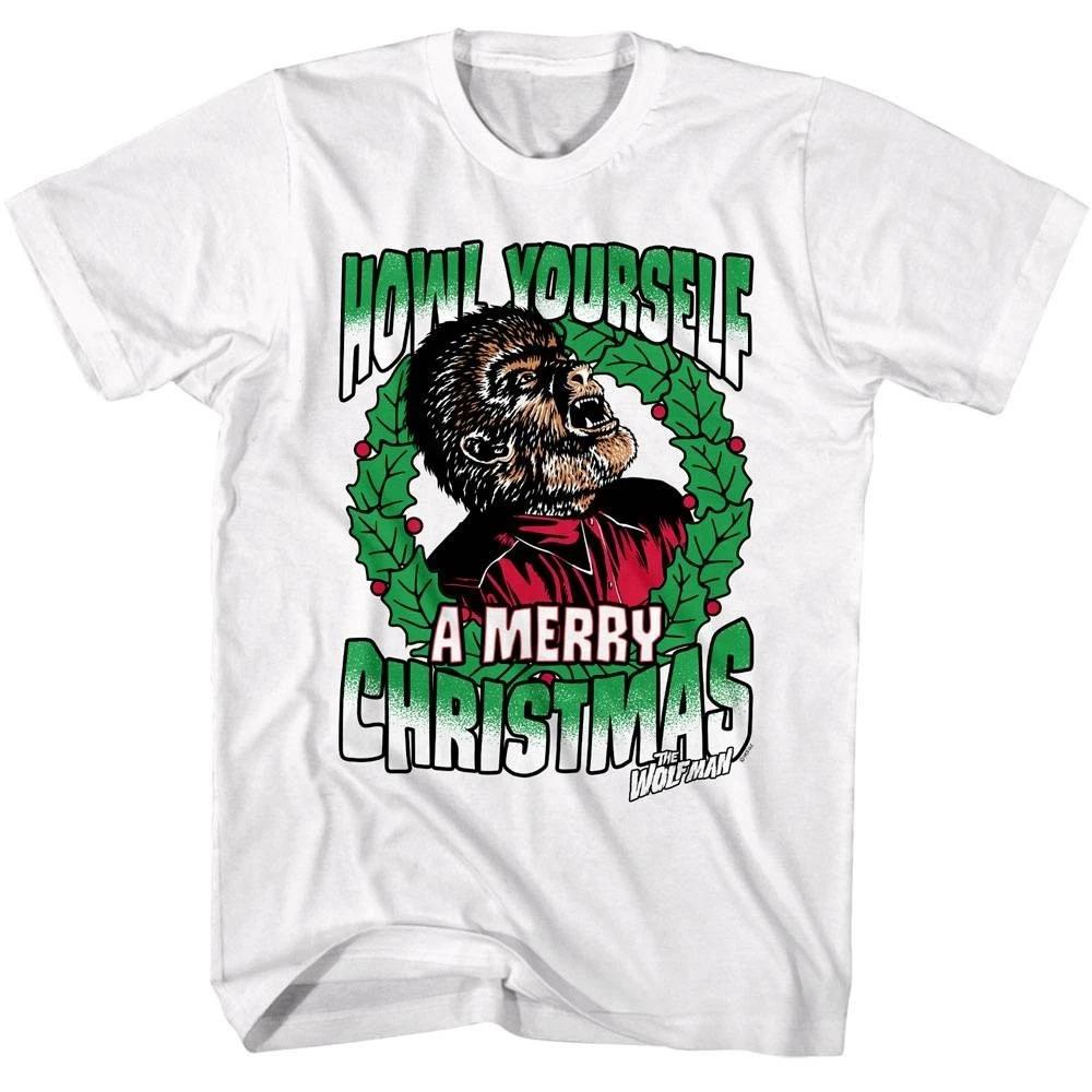 Wolfman Howl Yourself a Merry Christmas Men s T Shirt 3XL