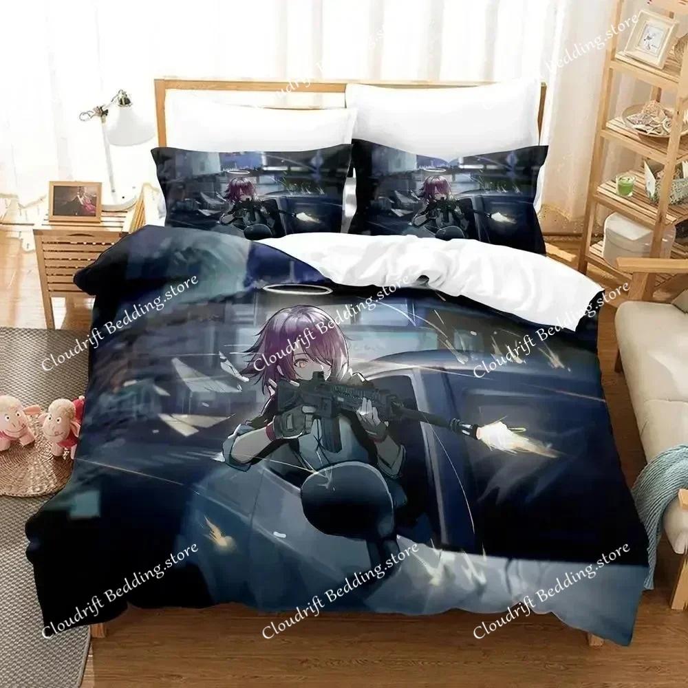 3D Print Kawaii Anime Arknights Bedding Set Single Twin Full Queen King Size Bed Set Aldult Kid Bedroom Duvet Cover Sets