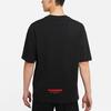 Jordan T Shirts Men's Black Crew Neck Moderate Straight Fit (Unisex) T-Shirts DM3545 010