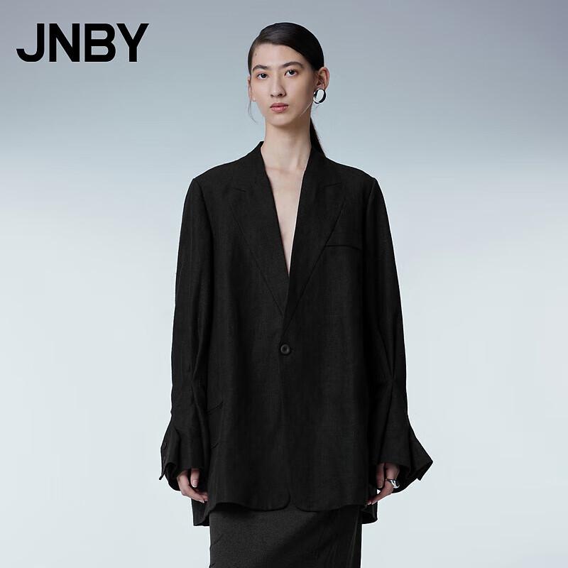 JNBY Women's Relaxed Fit Linen Blend Suit Jacket