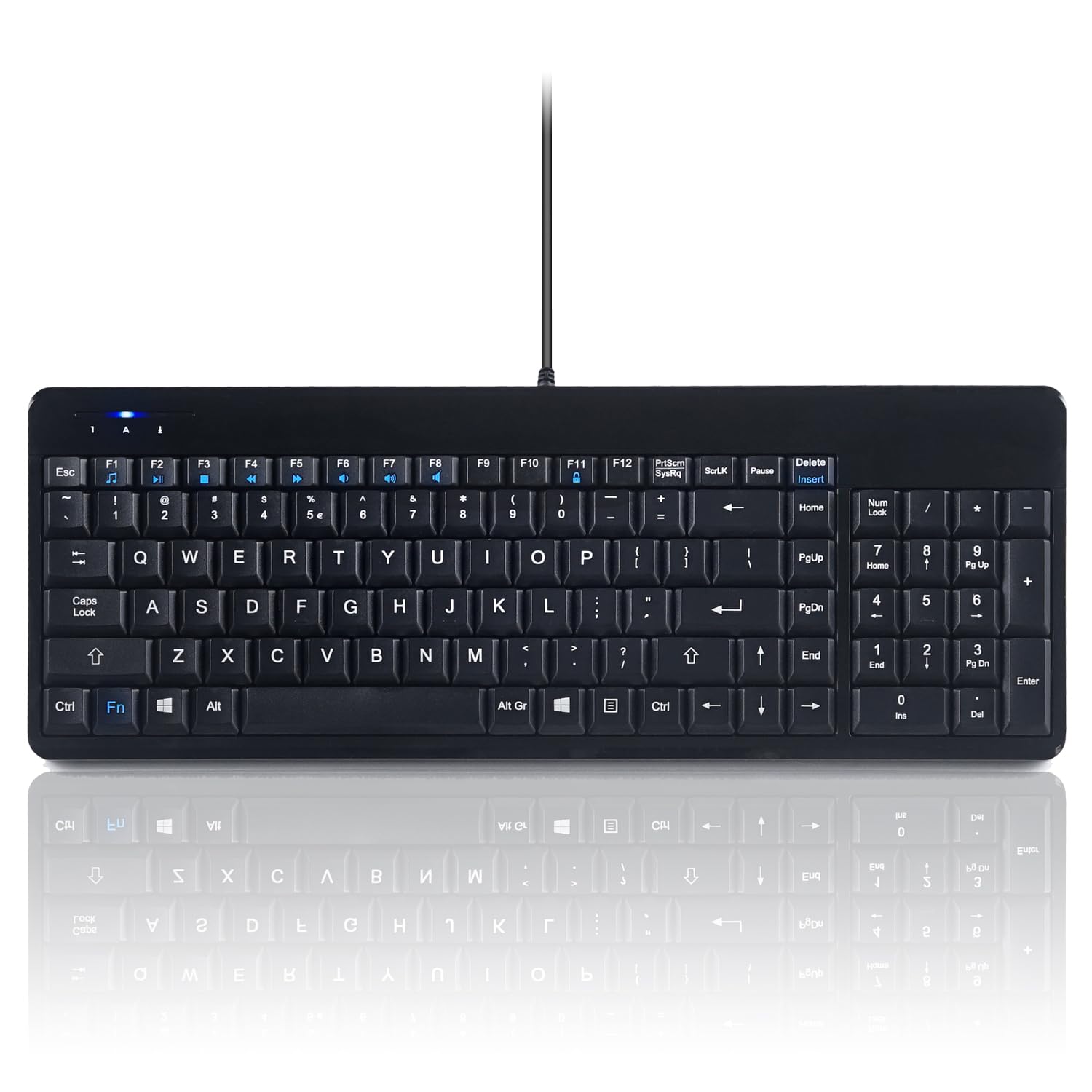

Perixx Includes 2 USB USB Numeric Slim Multimedia English Layout USB Hubs PERIBOARD-220H Keyboard, Wired, Compact, Hubs, Keypad, Design, Keys, (2 чорний