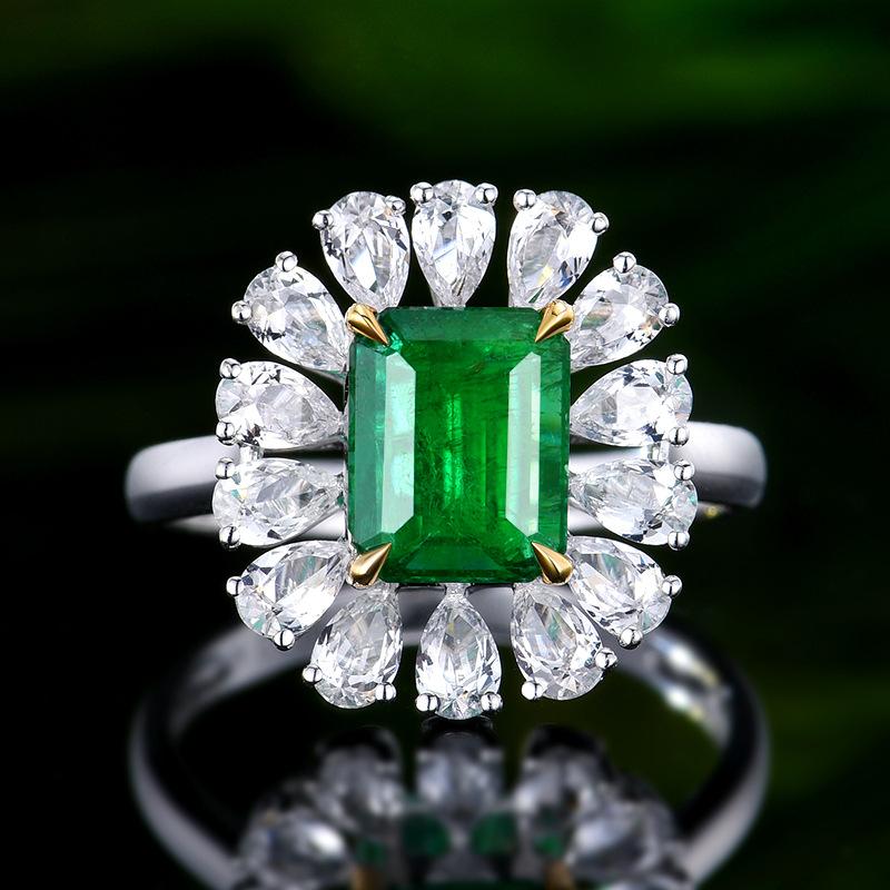 

Bella Box Зеленый Модный Простой Циркон Открытие Кольцо Для Женщин Дамы Девушка Ювелирные Изделия Подарок Для Вечеринки С Цветком Камень Подарок На Свадьбу зелёный