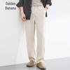 Jinjue Men's 100% Linen Straight-Leg Casual Pants