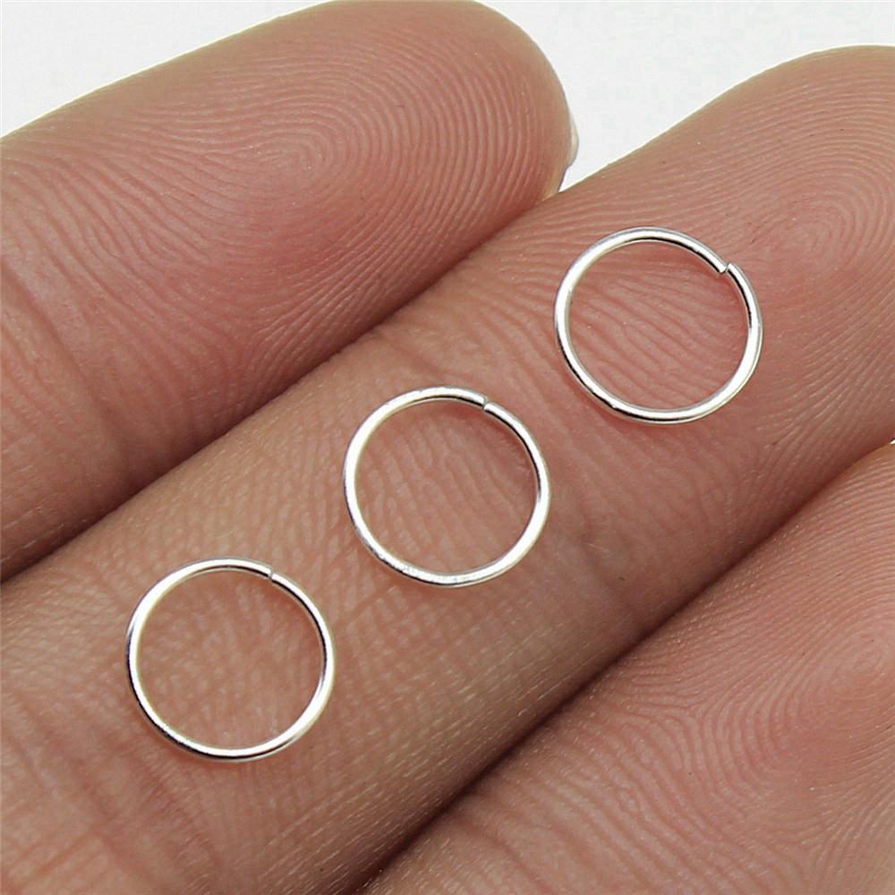 

Раздельные кольца 5 цветов 9 размеров Аксессуары Части Украшения для девочек Массивные украшения Kawaii A30-400pcs-0.7x8mm-Silver