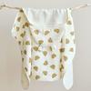 Soft Texture Infant Hooded Towel Wrap Blanket Bear Printed Baby Swaddle Cloth  Baby Wrapping