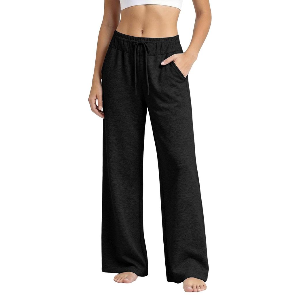 Women's Wide Leg Sweatpants Loose Straight Leg Casual Jogger Pants with Pockets