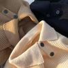 Men's Korean & Japanese Style Thickened Lapel Sweater - Trendy Winter Knitwear with a Relaxed Fit