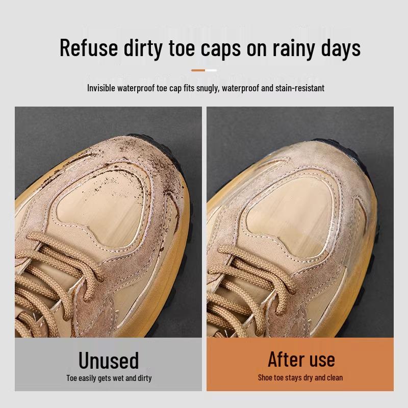 Transparent Toe Cap Waterproof Stickers - Keep Shoes Dry & Clean in the Rain