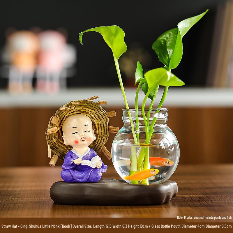 Creative Little Monk Desktop Ornaments for Home and Office Decor