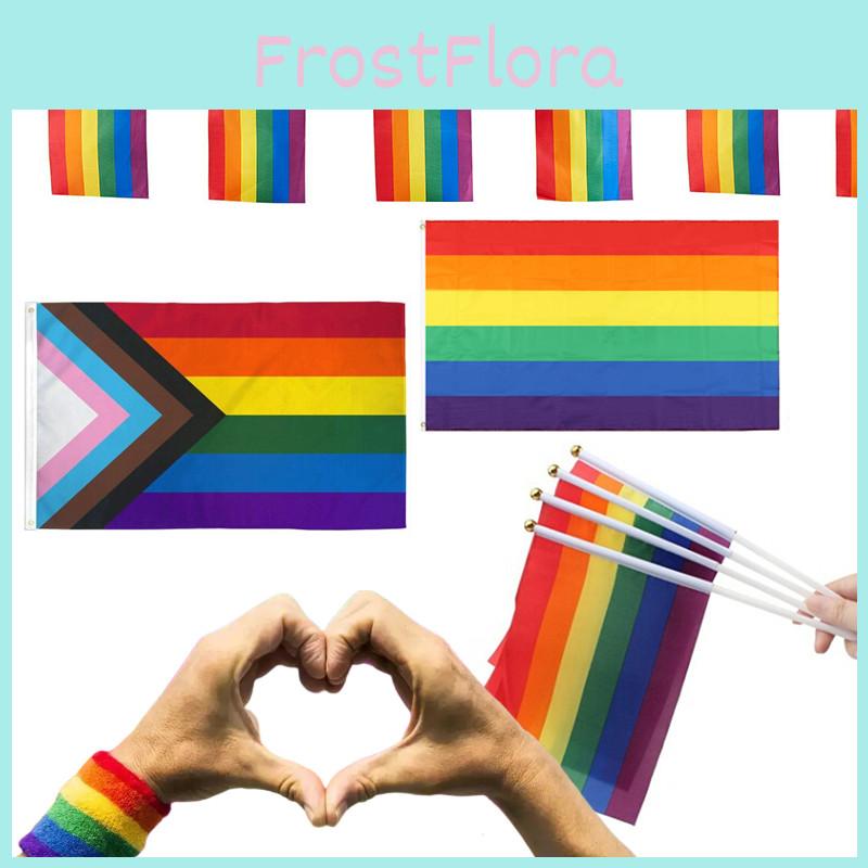 Kolorowa Tęczowa Flaga Parady Festiwalu Dumy Gejowskiej LGBT z Trwałym Wykonaniem
