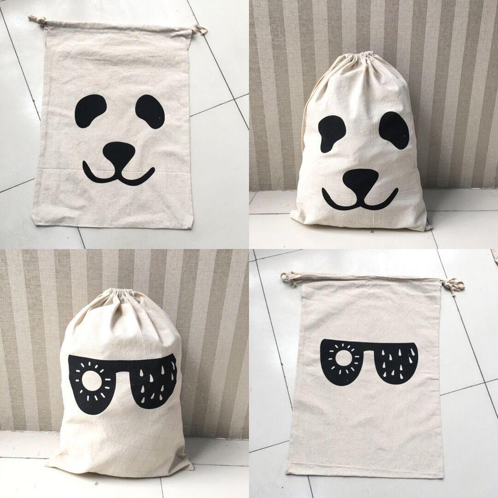 Große Kordelzugtasche zur Aufbewahrung von Kleidung, Spielzeug und Steppdecken - Staubdichter Organizer