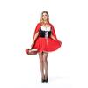 Sexy Disfraces Halloween Cardinal Little Red Riding Hood Costume Small Red Cap Fantasia Carnival Fairy Costumes for Women Cosplay Party Dress