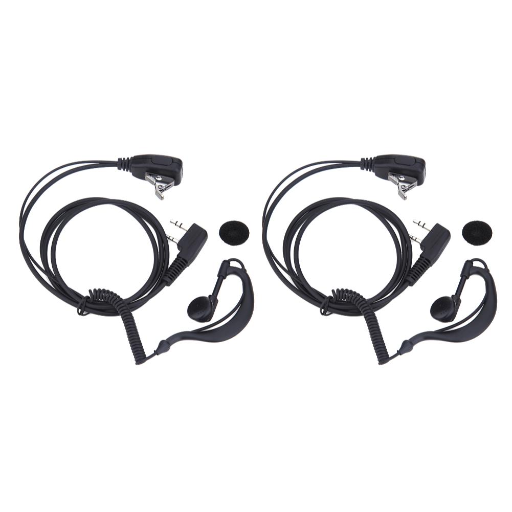 2 PIN Earpiece Headset PTT MIC Interphone Earphone Earpiece 1M Walkie Talkie Earbud Walkie Talkie Headphone for Baofeng UV5R