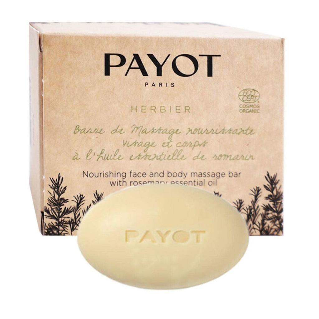 Payot, Herbier, Nourishing, Massage Soap Bar, Rosemary Essential Oil, For Face & Body, 50 g