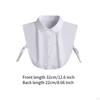 White False Collar Decor Elegant Shirts for Clothes Formal Uniforms