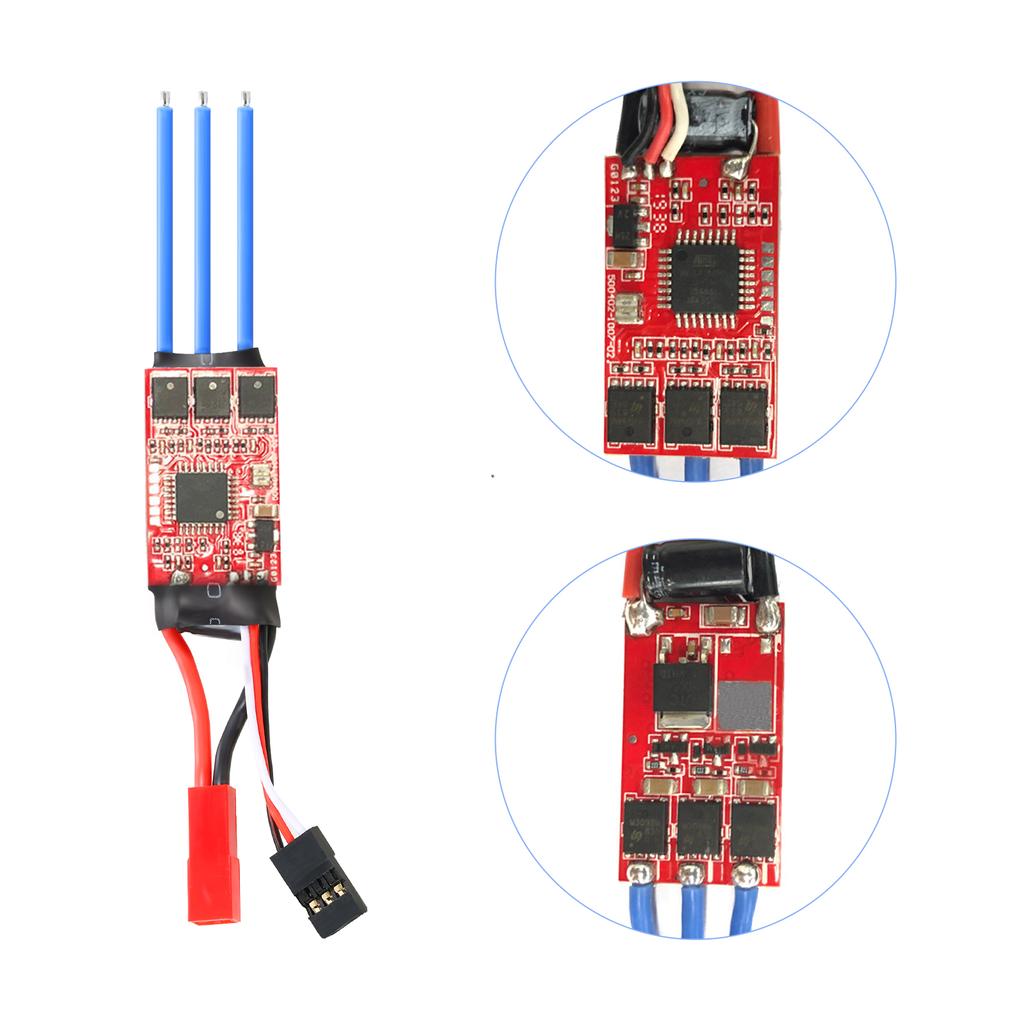 För WLtoys K989 18A ESC 2S Borstlös ESC elektrisk hastighetsregulator kompatibel med Kyosho Tamiya
