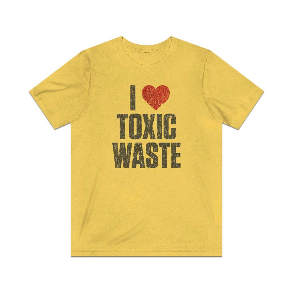 

I Love Toxic Waste 1985 Vintage Men s T shirt 4XL