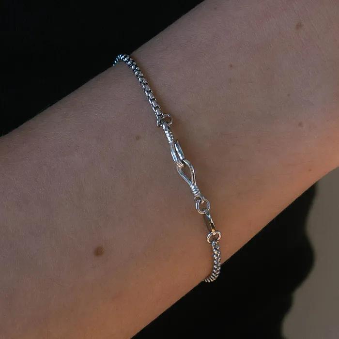 Toggle Box Chain Bracelet_PM26B003SS