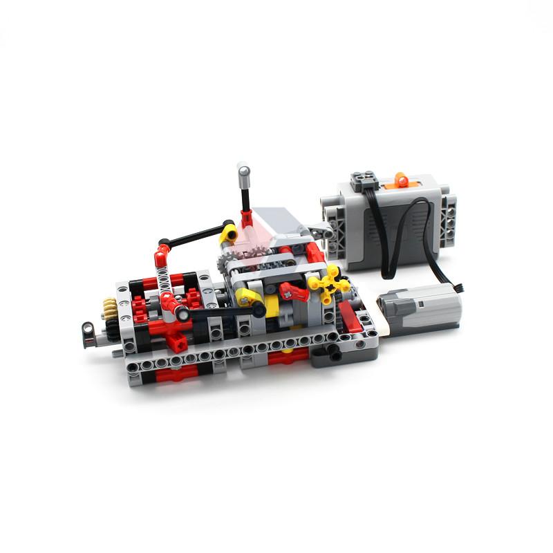 MOC High-tech parts All Kind of Multi-speed Engine Gearbox Set Model Building Blocks Bricks Compatible with Motor PF Set DIY Toy