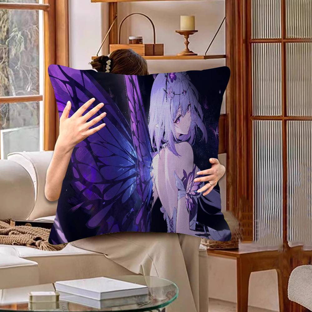 Game Honkai Star Rail Castorice Personalized Pillow Dust Cover Bedroom Kids Party Decoration Pillowcase Birthday Children Gift