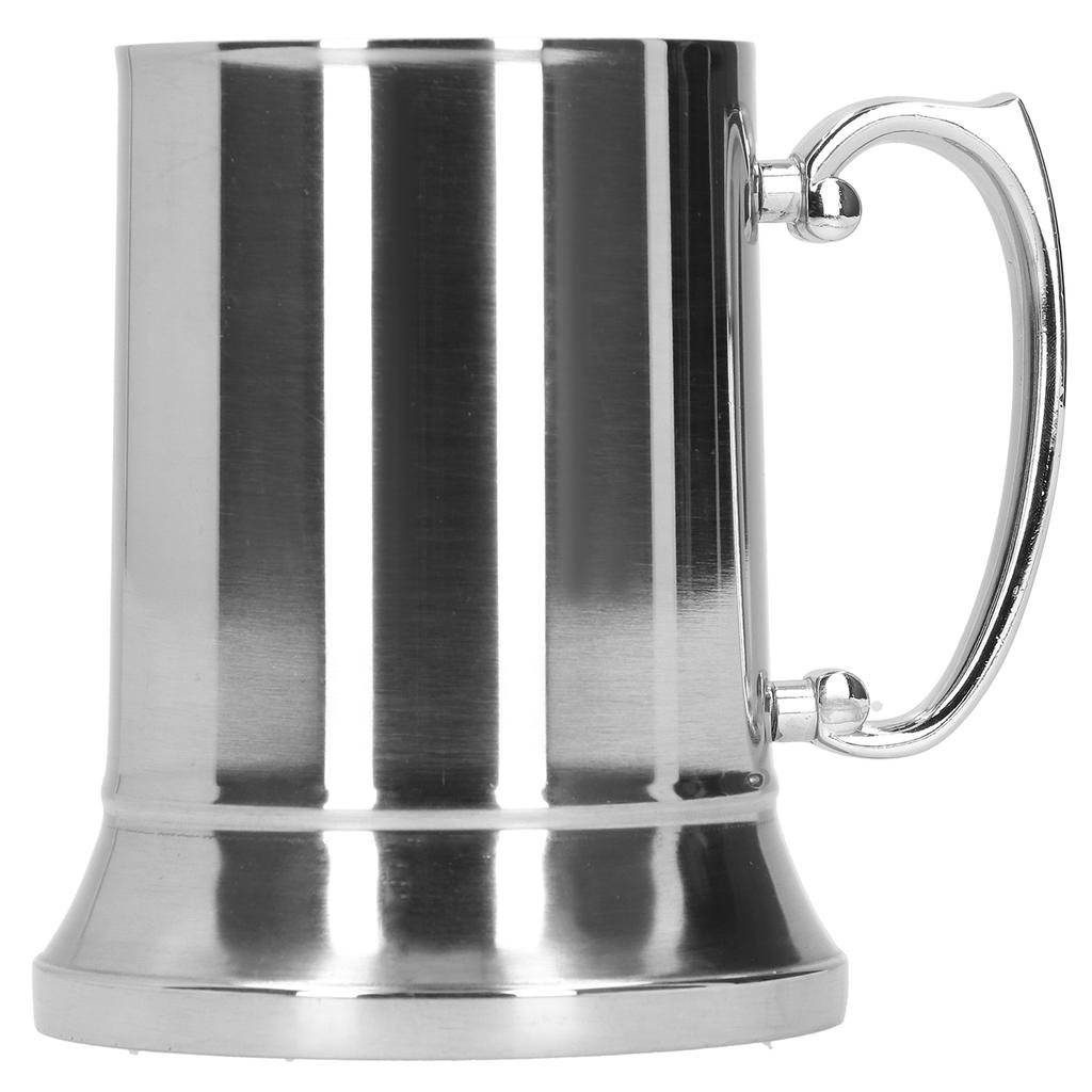Stainless Steel Mug Silver with Handle for Bar Hotel Supplies Cocktail Glass Goblet Cups560ml