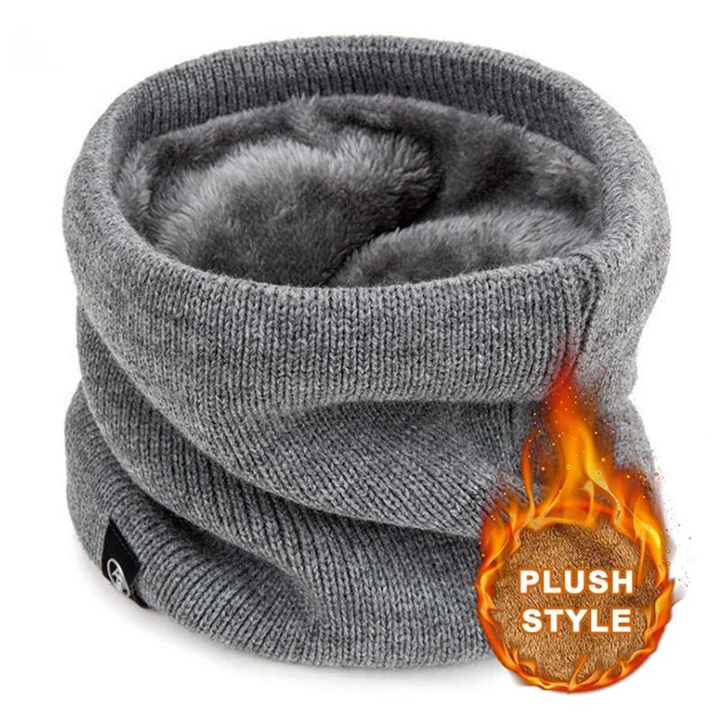 Unisex Thermal Knitted Neck Gaiter Winter Sport Scarf Windproof Face Cover For Skiing Running Cycling Cold Weather Outdoor