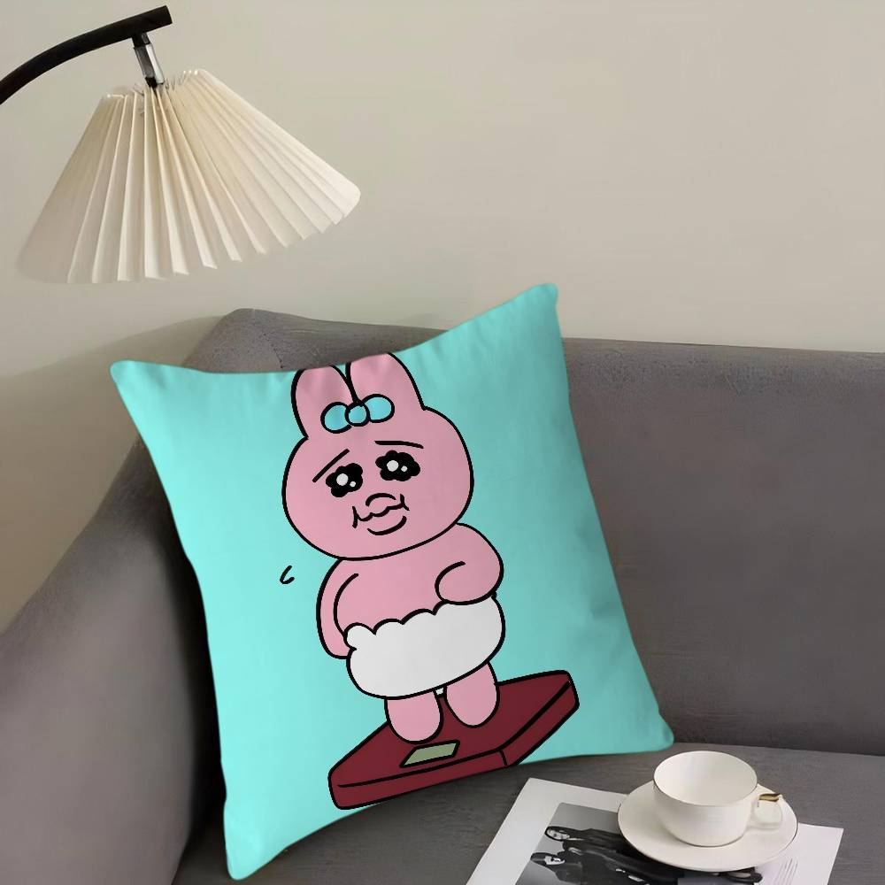 O-Opanchu U-Usagi Cartoon Animation Cushion Cover Pillow Cover Decor Pillowcase Printed Cushion Case For Couch