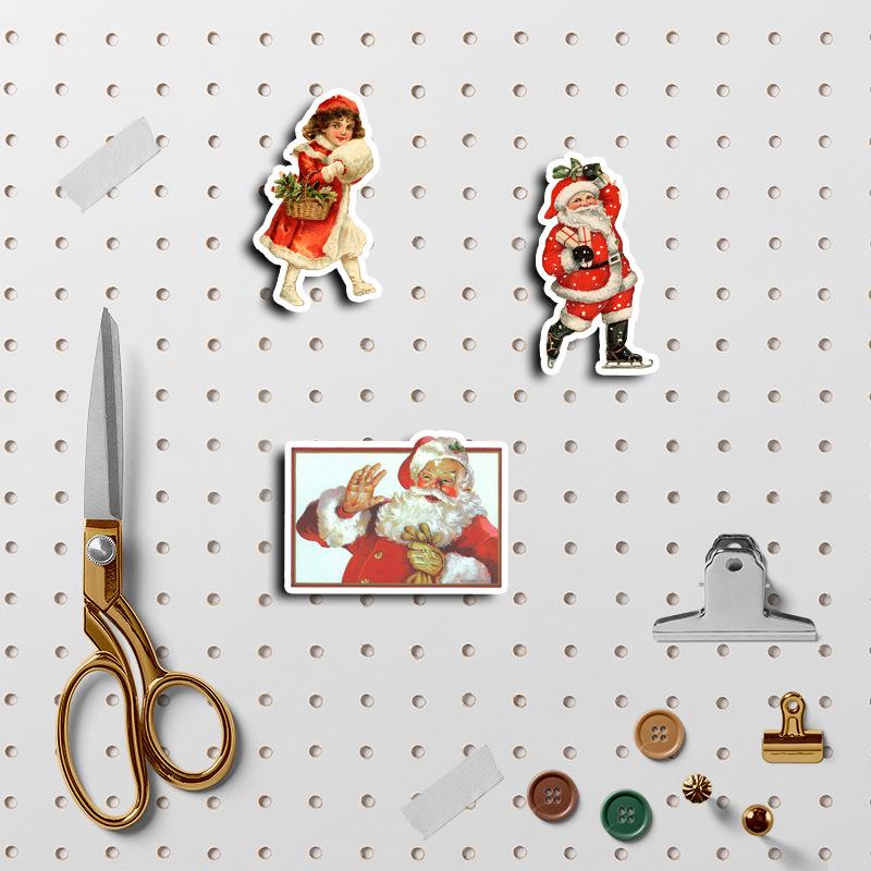 Merry Christmas House Stickers: Santa Claus Planner DIY Decoration - 50 Sheets for Phone & More