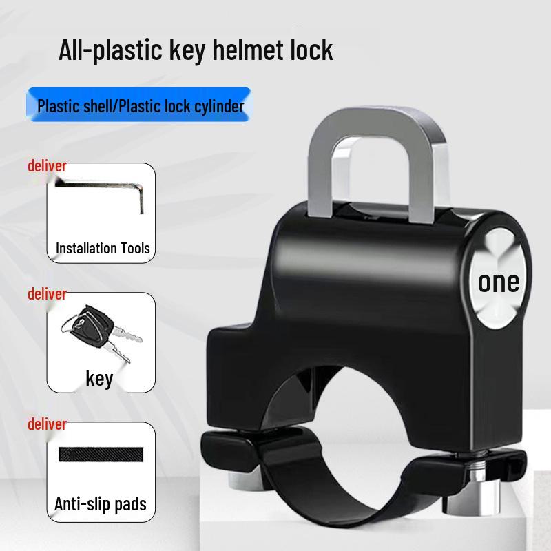 Anti-Theft Electric Bike Helmet Lock - Pry-Proof Fixed Hook for Bicycles