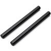 Daytona Machined Straight Bar for Separate Handles Set of 2 Handle Diameter 22.2mm Black 69463