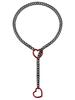 European & American Gothic Cuban Chain Love Pendant Adjustable Necklace