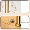 3D Acrylic LED Night Lamp with Gold Base – Starry Sky Waist Design 2, Touch Control Cordless Decorative Table Light for Bedroom, Living Room