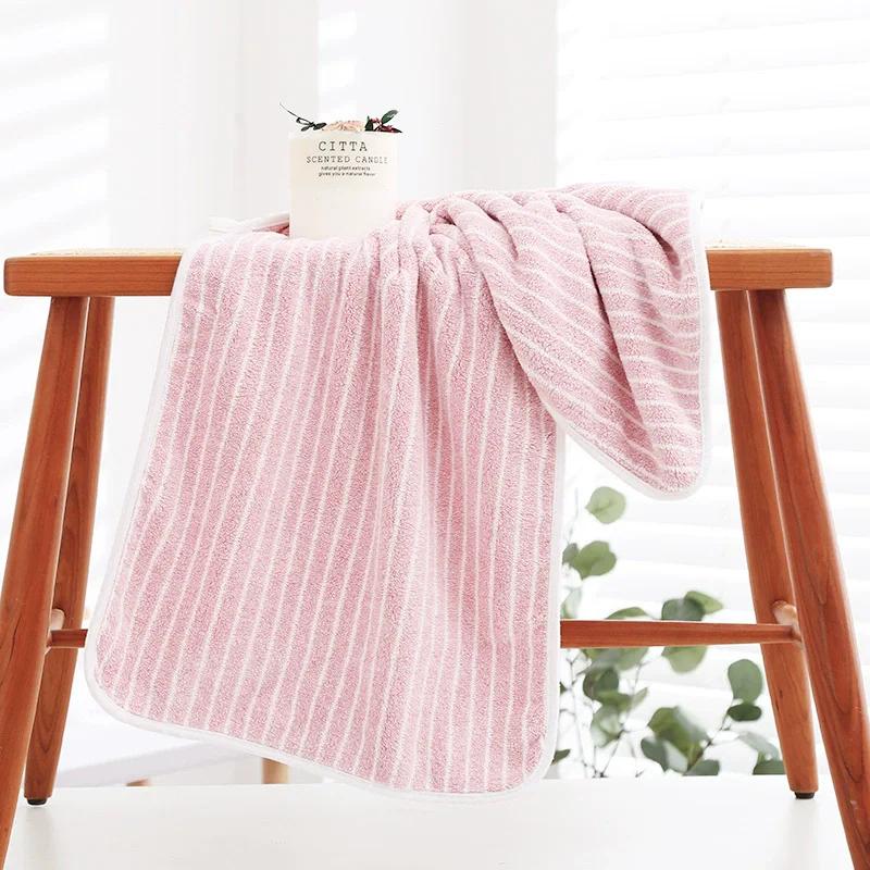 Quick-Drying Towel Coral Fleece Towels Bath Towels Thickened Absorbent for Swimming Pool Sports Fitness Gift Towels