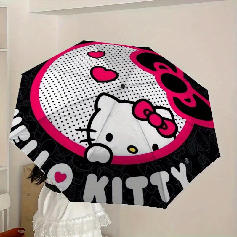 1pc Hello Kitty Sticker Umbrella with Plastic Handle,Suitable for All Seasons Home Travel Outdoor UmbrellaSanlio591