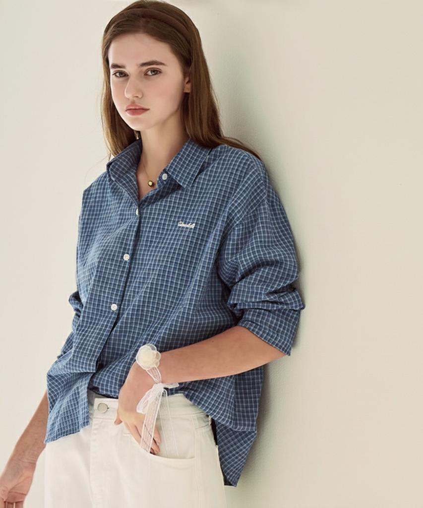 SLOWLOLLI Square Check Shirt_2 Colors