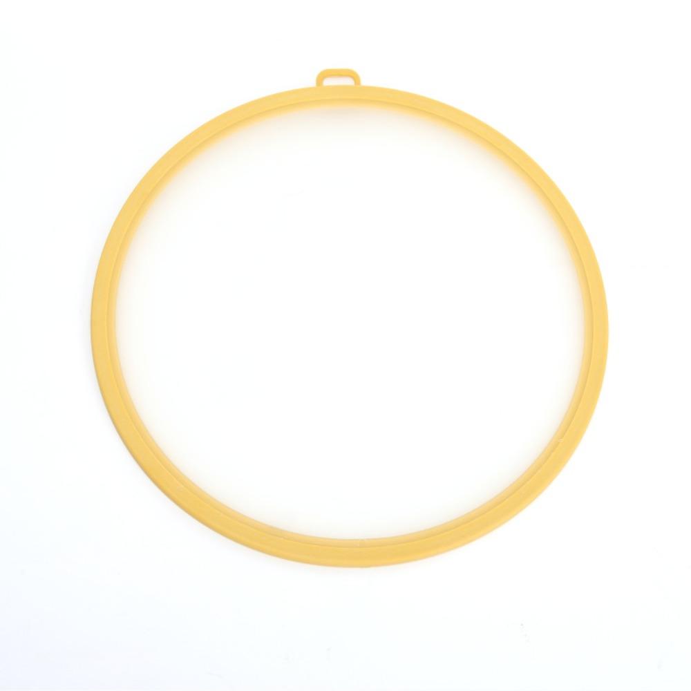 

Многоразовая крышка для еды Прозрачная крышка для миски Новая термостойкая крышка Бытовое использование 20X20CM жёлтый