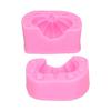 Silikonform Cartoon Kürbisform Lebensmittelqualität Form DIY Backwerkzeuge für Pudding Eis Kuchen Handgemachte Seife(Rosa )