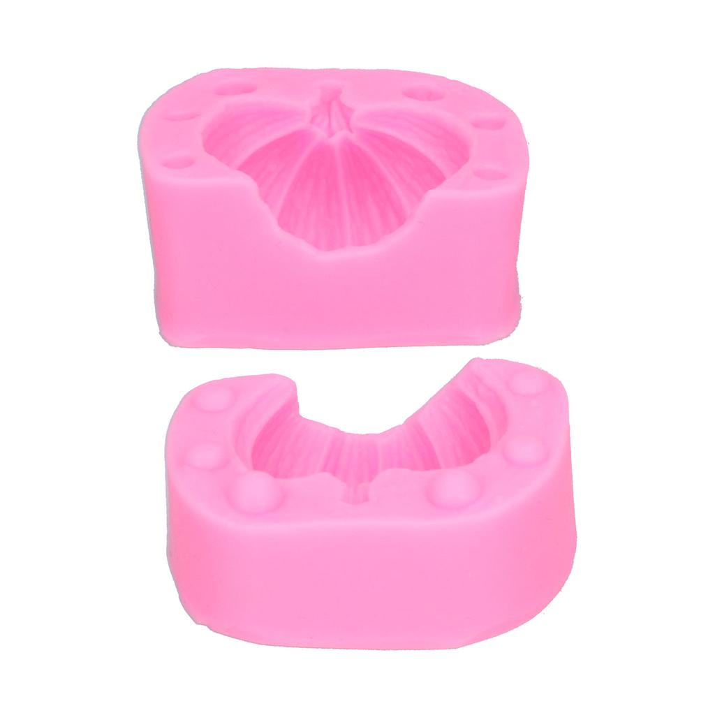 Silikonform Cartoon Kürbisform Lebensmittelqualität Form DIY Backwerkzeuge für Pudding Eis Kuchen Handgemachte Seife(Rosa )