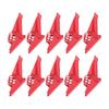 10pcs Ball Valve Lock Safety Lockout Stainless Steel Small Red for 38?76mm/1.5?2.99in Stem Diameter