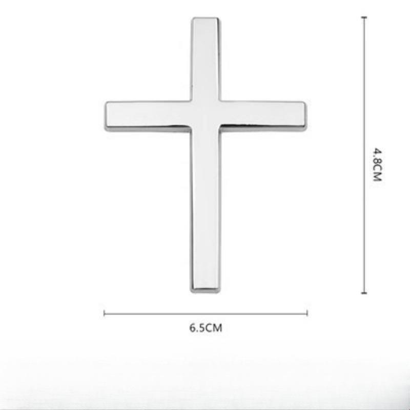 3D Dreidimensionaler Metallaufkleber Kreuz Autoaufkleber Motorrad Elektroauto Modifizierter Heckaufkleber Dekorativer Aufkleber