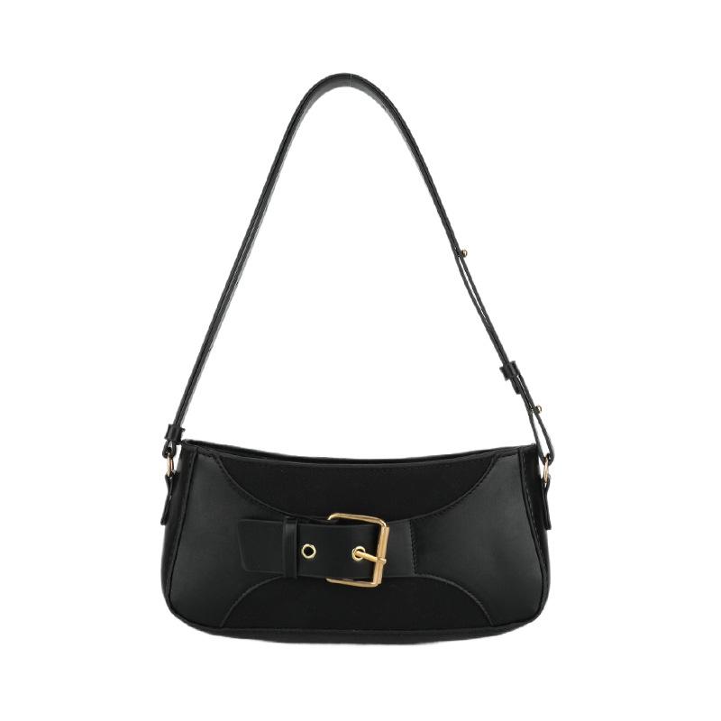 

Женская сумка под мышкой с контрастной цветной вставкой, популярная в 2024 году, новая весенне-летняя, в стиле ретро, модная, текстурированная, плечевая сумка через плечо чёрный