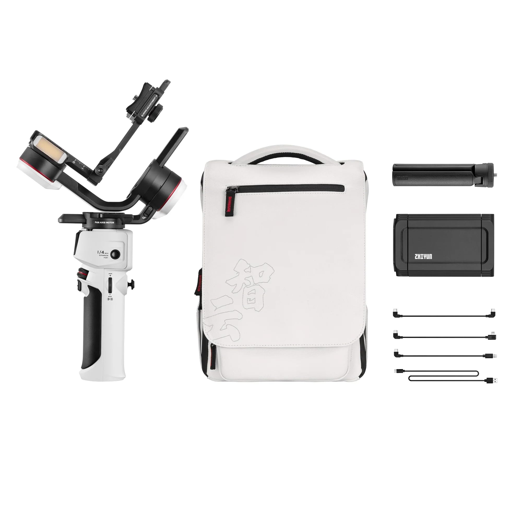 

Japanese ZHIYUN 3S COMBO Stabilized Camera Gimbal with Smartphone Adapter and Carrying Touch Lightweight White [Official Warranty] CRANE-M 3-Axis