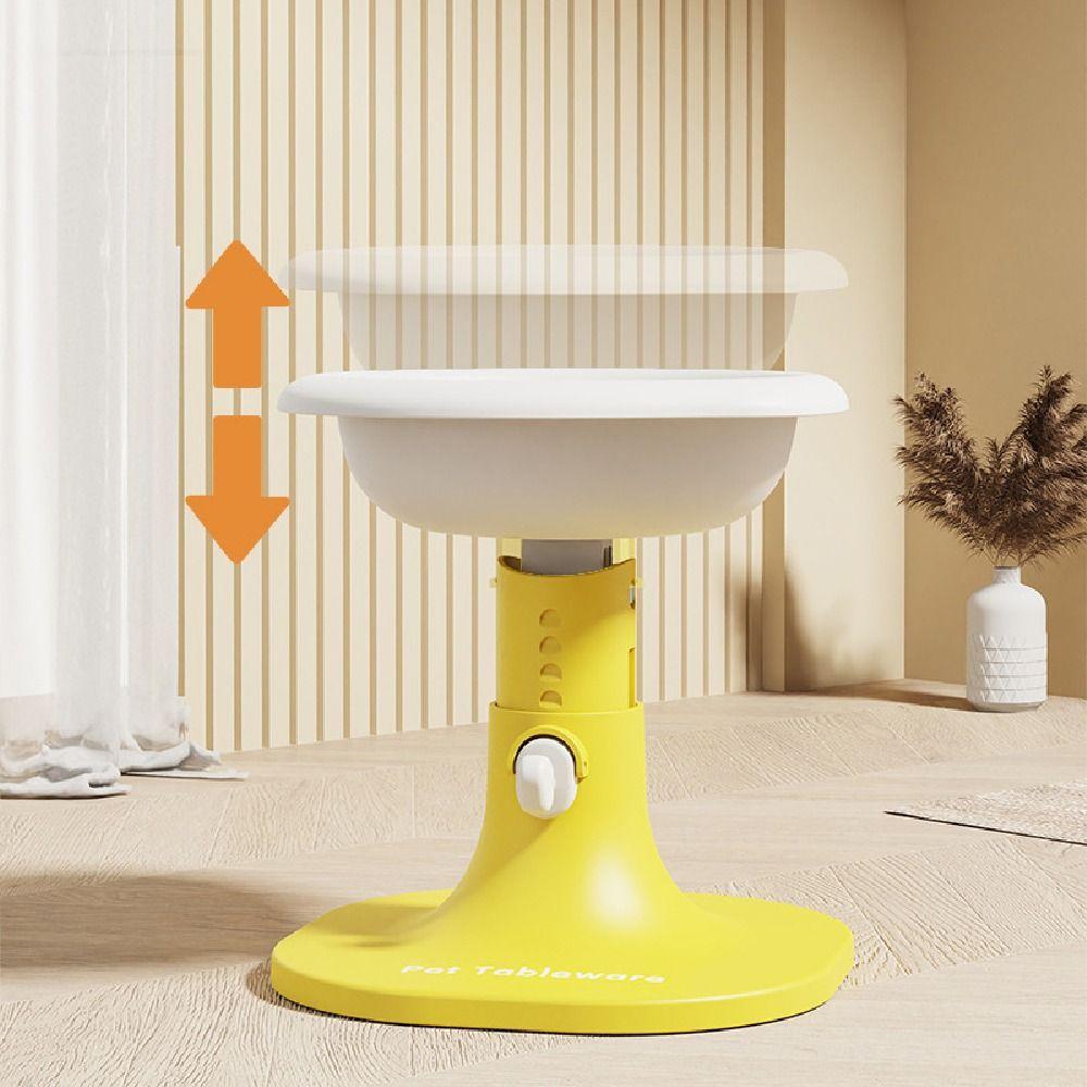Creative Pet High Footed Bowl Adjustable Height Angle Elevated Pet Feeder Bowl Household
