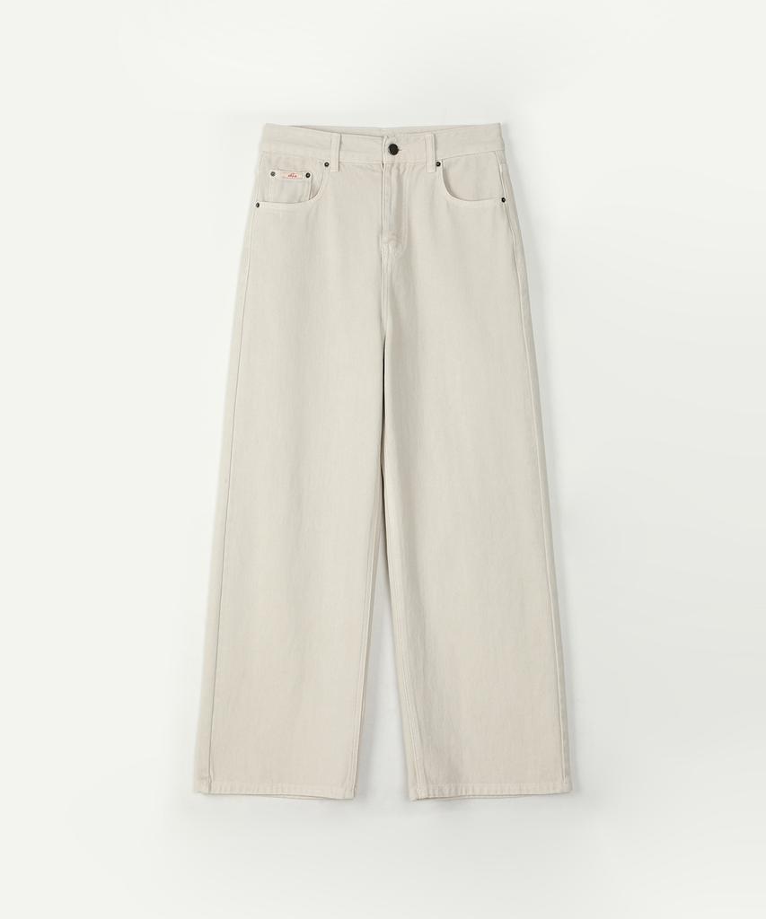 AHWE Color Dyeing Wide Denim_L Beige