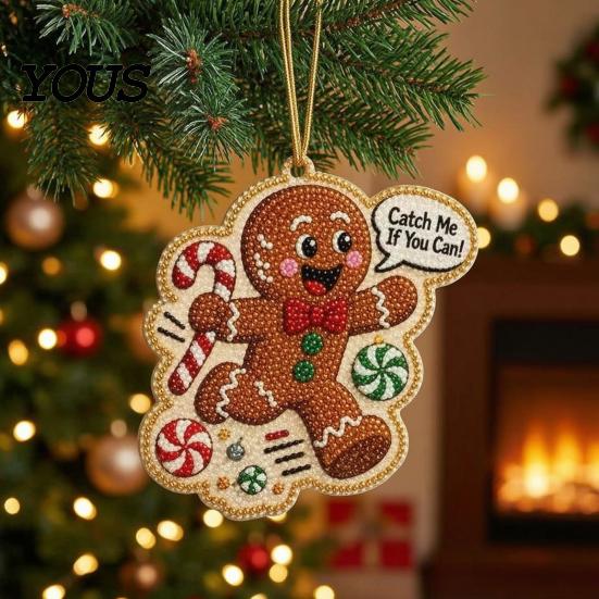 Creative Gifts for Craft Lovers Christmas Hanging Faux Pearl Art Kit Adult, DIY Bead Decorative Beads Crafts Painting Ornament, Handmade Holiday
